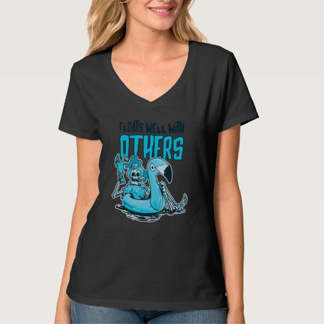 Flodtubing flyter bra med andra 3 t shirt (Framsida)