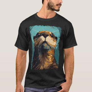 Flodutter För Pojkar Flickor Söt utter Djur T Shirt