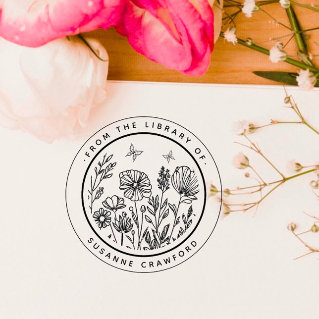 Floery Anpassningsbar Bok från Bibliotek Självfärgande Stämpel (Skapare uppladdad)