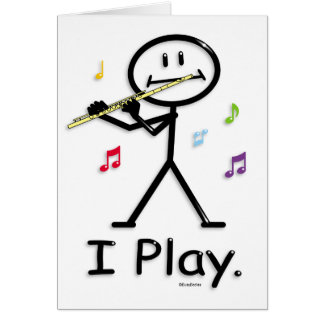 Flöjt Hälsningskort