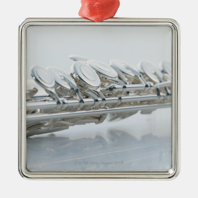 Flöjt Julgransprydnad Metall (Framsidan)