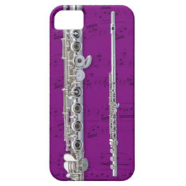 Flöjt & mobilt fodral för notblad. Plockafärg