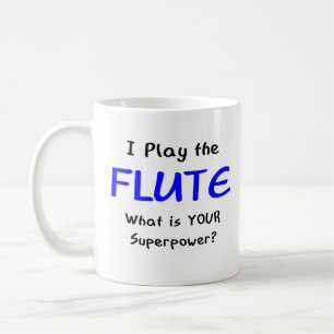 flöjt spelare kaffemugg