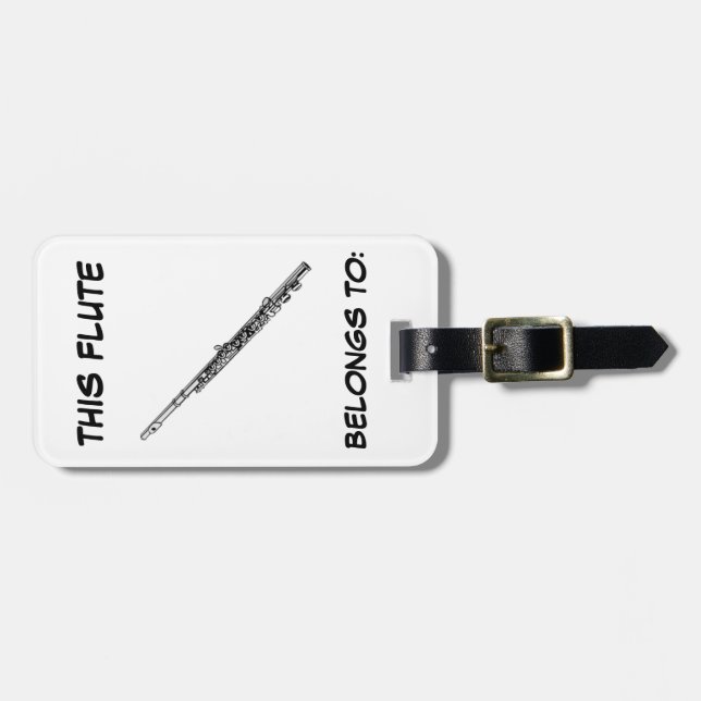 FlöjtIDmärkre Bagagebricka (Horisontell Framsida)