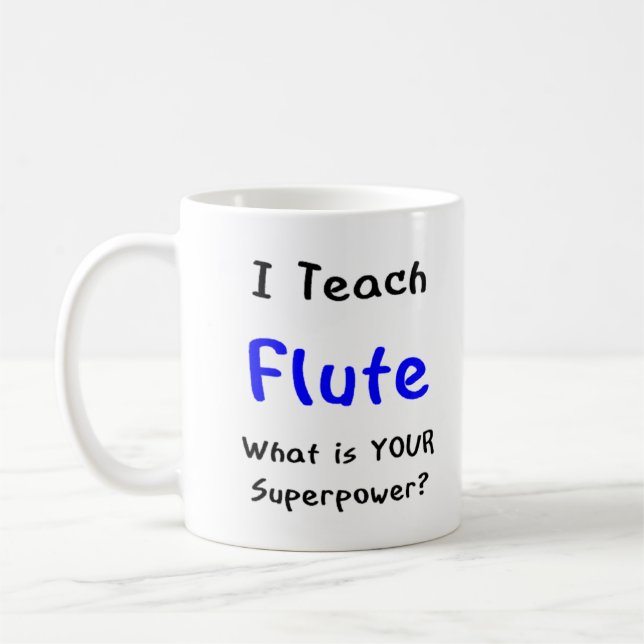 flöjtlärare kaffemugg (Vänster)