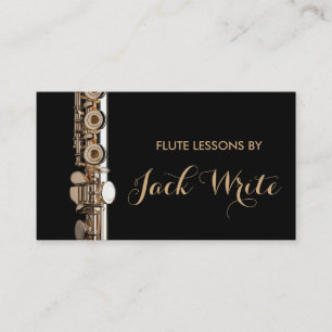 Flöjtlektioner Instrument Musiklärare Verksamhet Visitkort