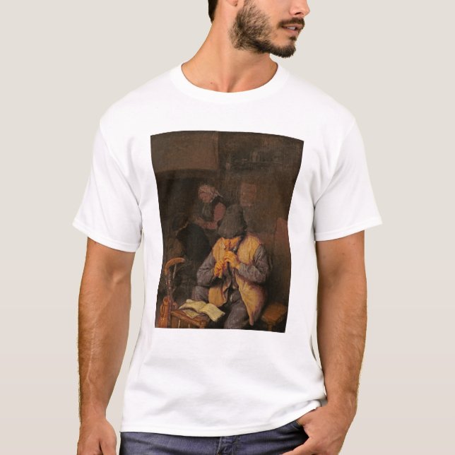 Flöjtspelare, 17th århundrade tee (Framsida)