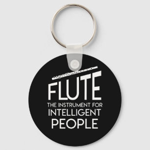 Flöjtspelare instrumenterar intelligent folk nyckelring