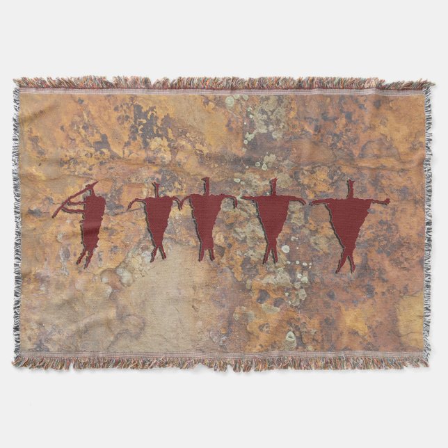 Flöjtspelare och husvagn mysfilt (Framsidan)