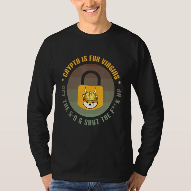 Floki Inu Meme Cryptocurrency Funny Crypto is for T Shirt (Framsida)