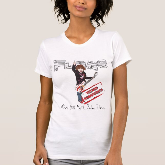 Floks T-tröja för kvinnor Tee Shirt (Framsida)