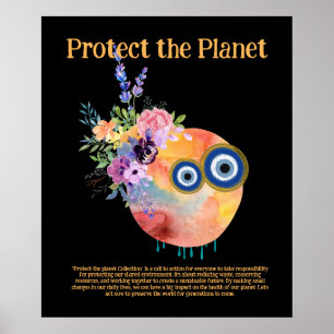 FLOMJÖLK, SKYDDA PLANET, SPARA JORDARTH Art Poster