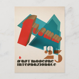 FLomm 1923 D'Art Moderne Internazionale Vykort