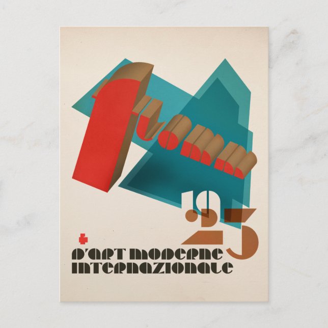 FLomm 1923 D'Art Moderne Internazionale Vykort (Framsida)