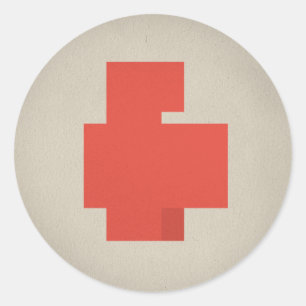 FLomm Heroes: POSITAVO! Runt Klistermärke