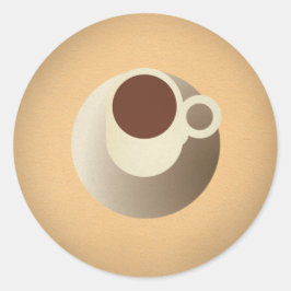 FLomm Power Gib: ESPRESSO! Runt Klistermärke