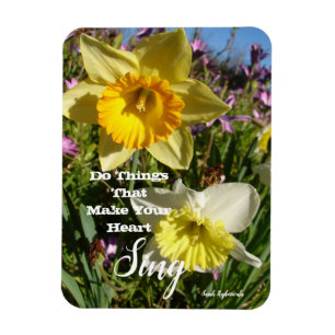 FLOMNS-Blommigt för inspirationsoffert Magnet