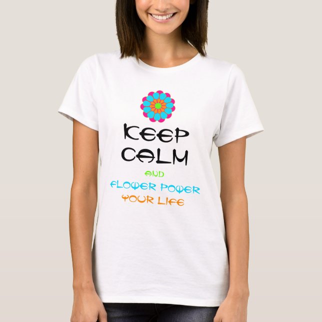 FLOMT-BLOMMA III + din text Tee (Framsida)