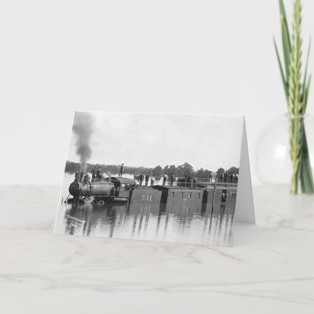 Flooded Tåg, 1904 Kort (Framsida)