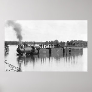 Flooded Tåg, 1904 Poster