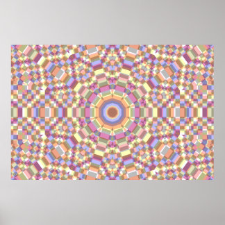 Floor Pattern For A Tarot Theater Piece Poster