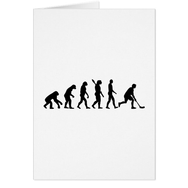 Floorball evolution hälsningskort (Framsidan)