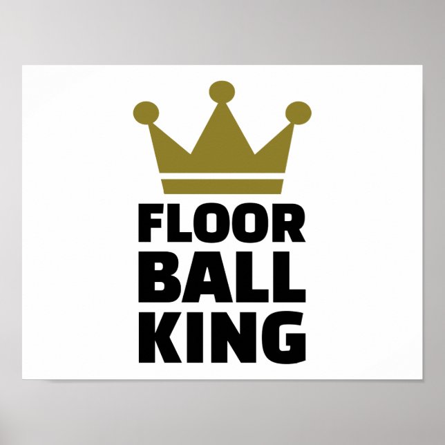 Floorball kung champion poster (Framsidan)