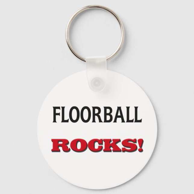 Floorball Sten Nyckelring (Framsida)