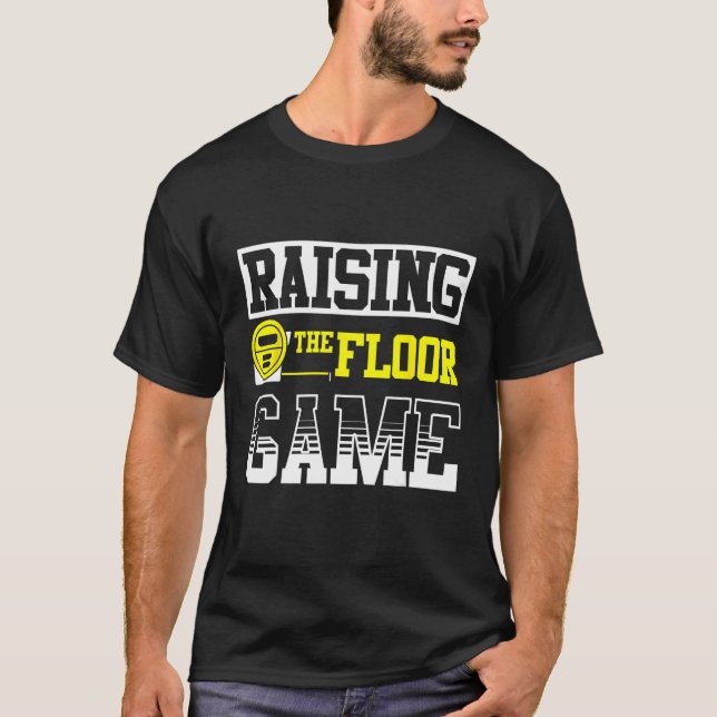 Flooring Installer For Prossional Installer Carpet T Shirt (Framsida)
