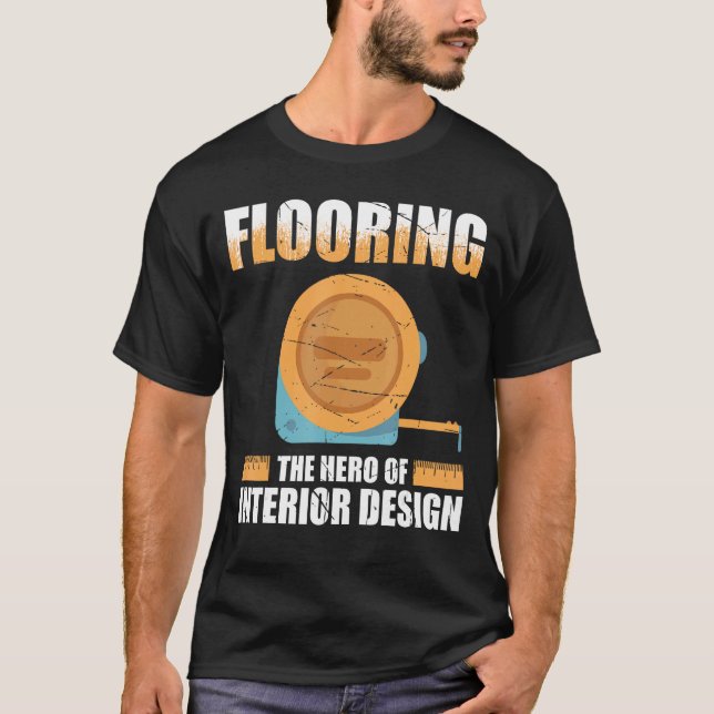Flooring Installer For Prossional Installer Carpet T Shirt (Framsida)
