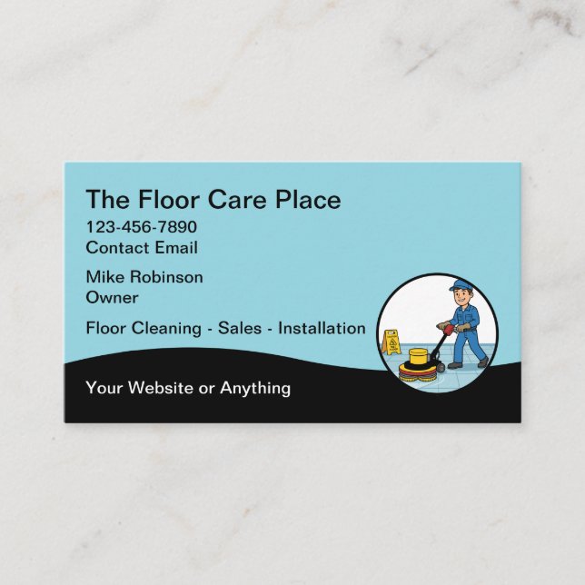 Flooring Services Business Cards Visitkort (Framsida)