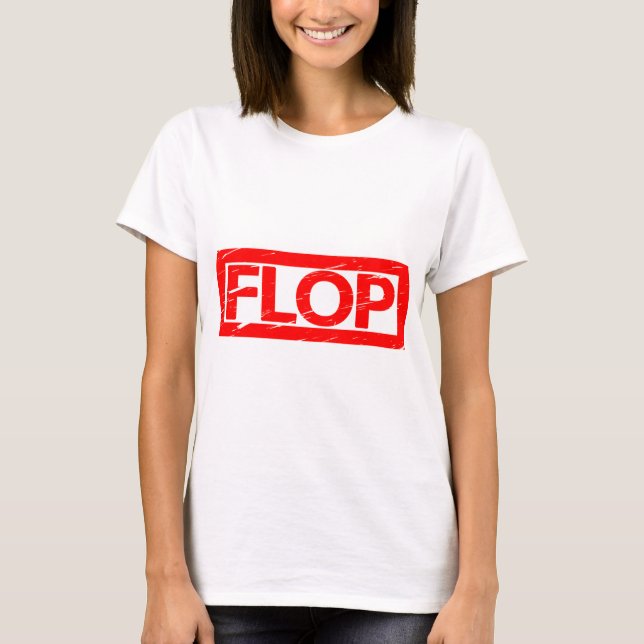Flop Frimärke T Shirt (Framsida)