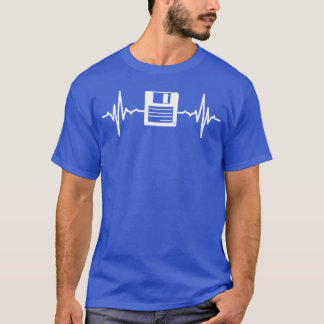 Floppy Disc Heart Beat vän T Shirt