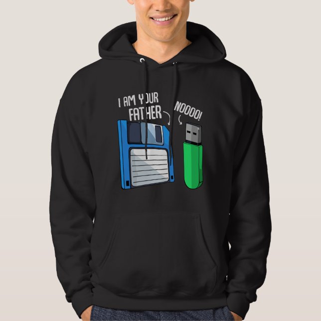 Floppy Disk Coder Computer Engineering Geek Nerd C Hoodie (Framsida)