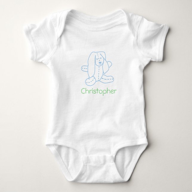 Floppy Öar Kanin Baby T-Shirt (Framsida)