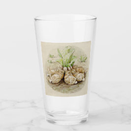 Flopsy Bunnies Asov (efter Beatrix Potter) Glaskopp