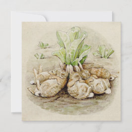 Flopsy Bunnies Asov (efter Beatrix Potter) Kort