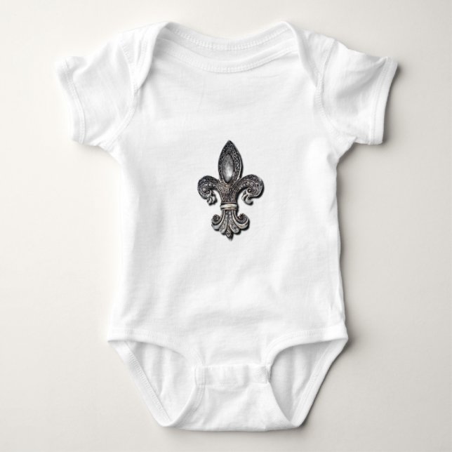 Flor De Lis Fleur De Lis symbol New Orleans Tee (Framsida)