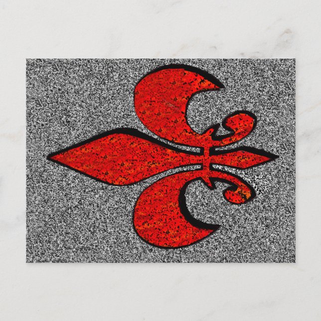 Flor De Lis Vykort (Framsida)