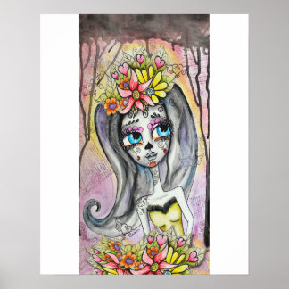 Flor, Dia de los Muertos poster