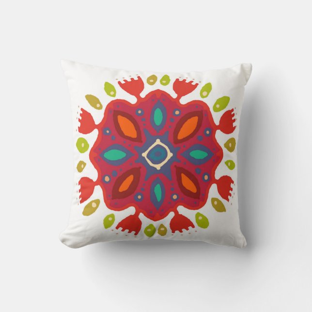 FLOR XL vit enstaka Kudde (Framsida)