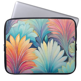 Flora 1 Blommigt Pastel Laptops Fodral
