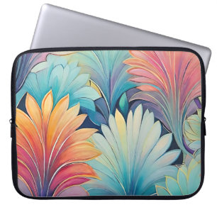 Flora 1 Blommigt Pastel Laptops Fodral