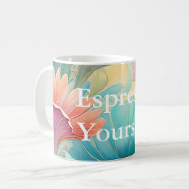 Flora 2 Blommigt Pastel Classic Mugg