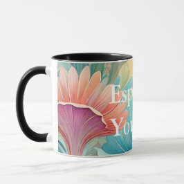 Flora 2 Blommigt Pastel Combo Mugg