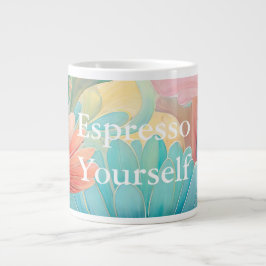 Flora 2 Blommigt Pastel Specialty Mugg Jumbo Mugg