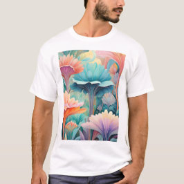 Flora 2 Blommigt Pastel T Shirt