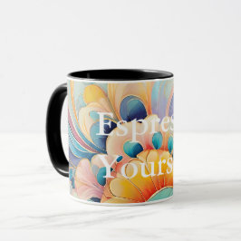 Flora 3 Blommigt Pastel Combo Mugg