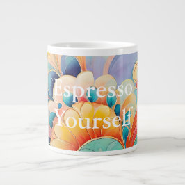 Flora 3 Blommigt Pastel Specialty Mugg Jumbo Mugg