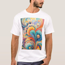 Flora 3 Blommigt Pastel T Shirt